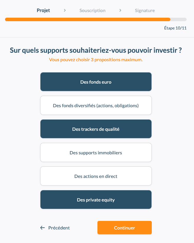 souscription per linxea spirit