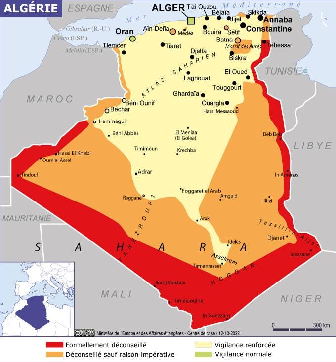 zone risqués algérie