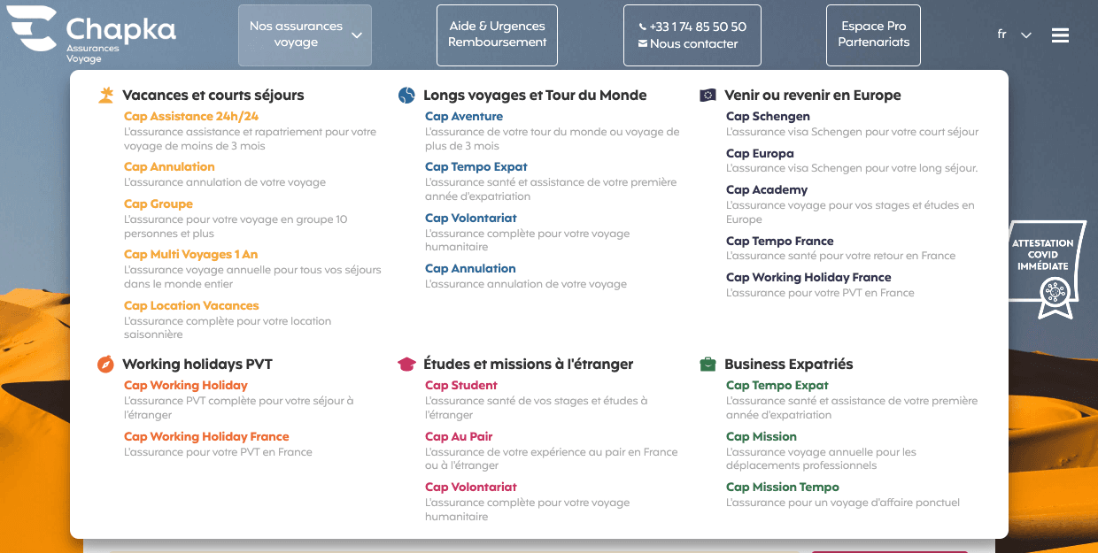 chapka assurance voyage courtier