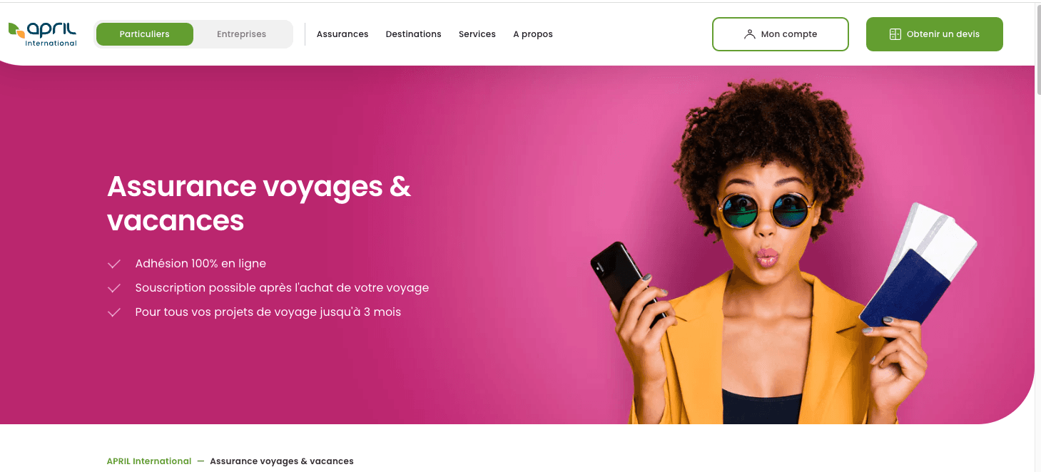 april assurance voyage