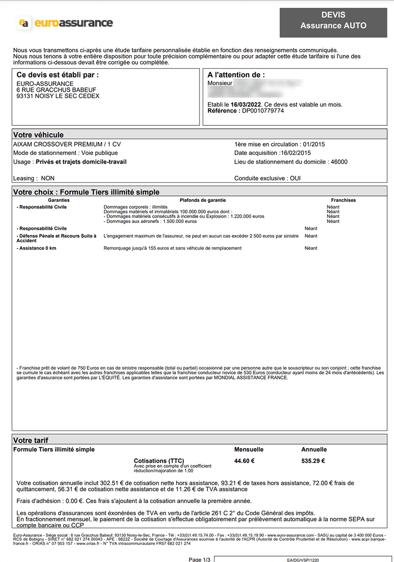 devis assurance voiture sans permis