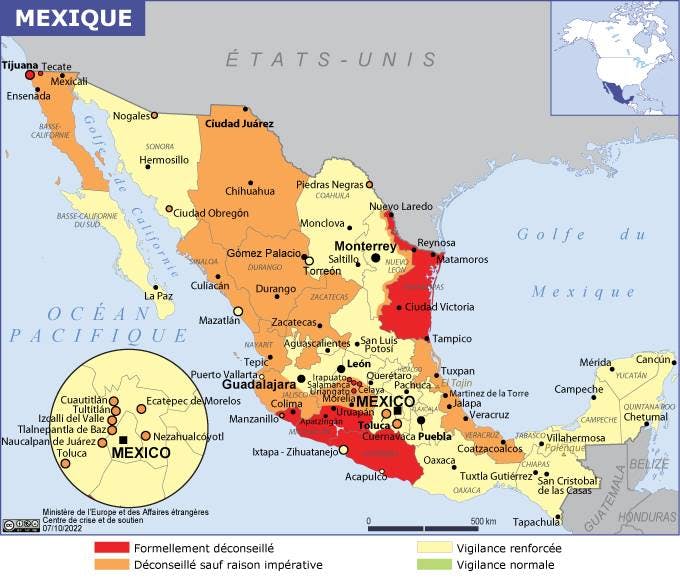 zone rouges mexique france diplomatie