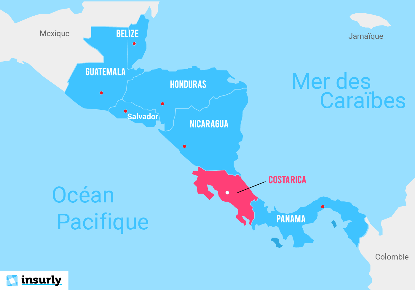 carte Costa Rica